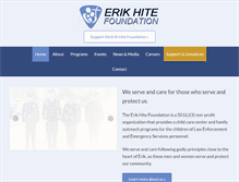 Tablet Screenshot of erikhitefoundation.org